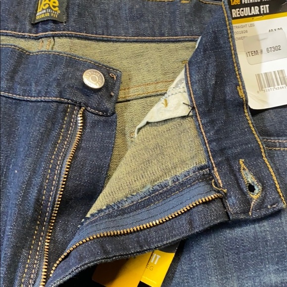 Mens Lee Jeans Regular Fit Straight Leg - Picture 7 of 9